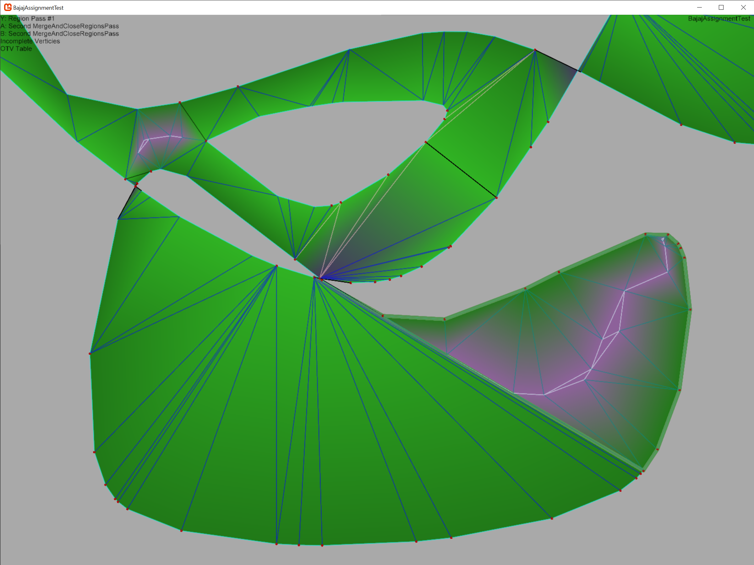 Second pass region detection